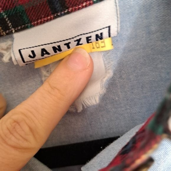 Vintage Christmas Denim Shirt by Jantzen - Picture 6 of 12